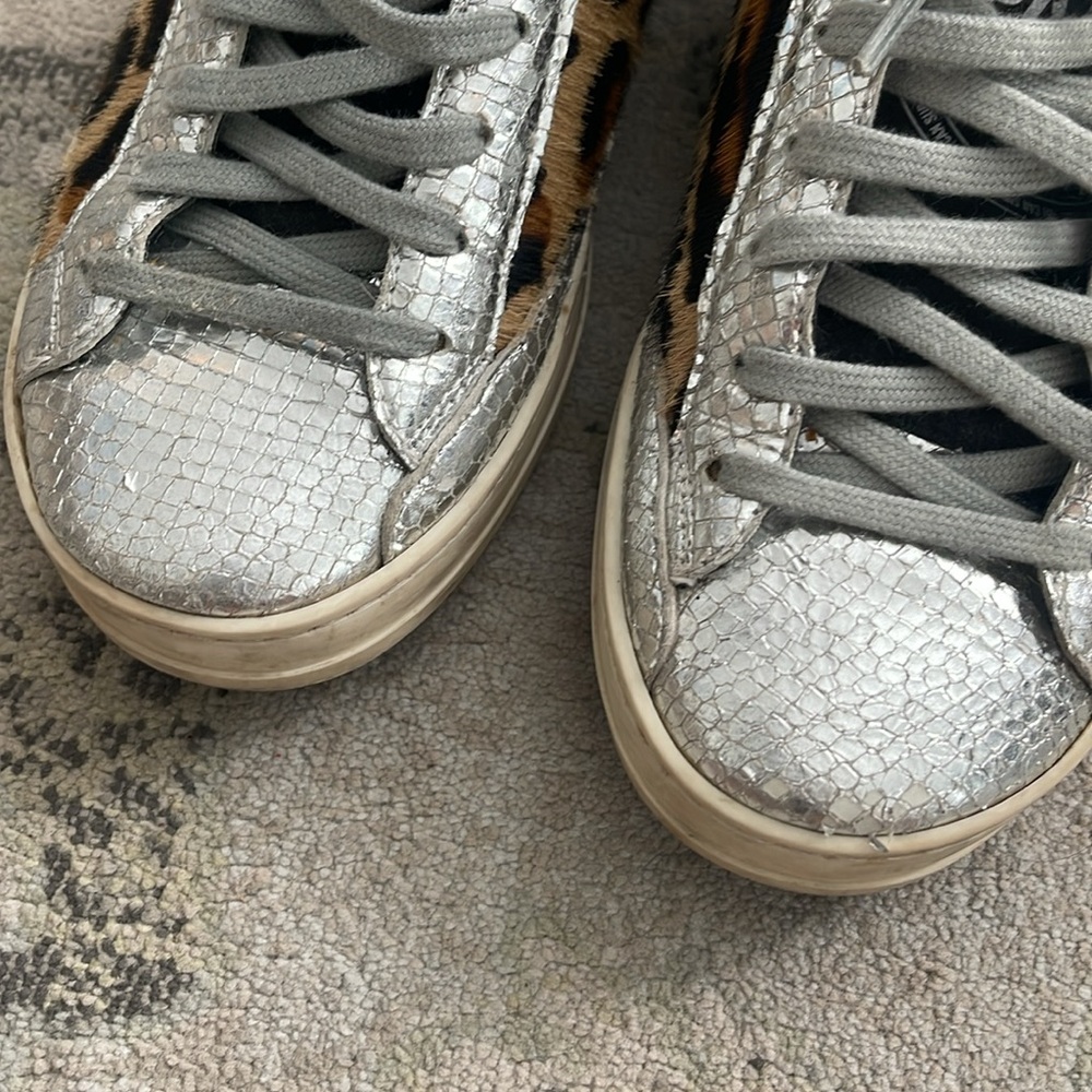 P448 John Calf Hair embellished low-top sneakers - Picture 3 of 12
